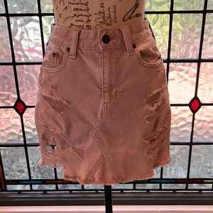 American eagle outfitters light pink mini skirt size 2